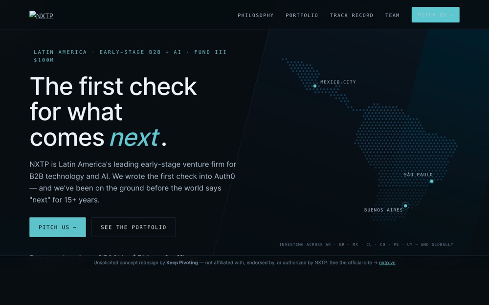 Keep Pivoting concept rebuild of NXTP