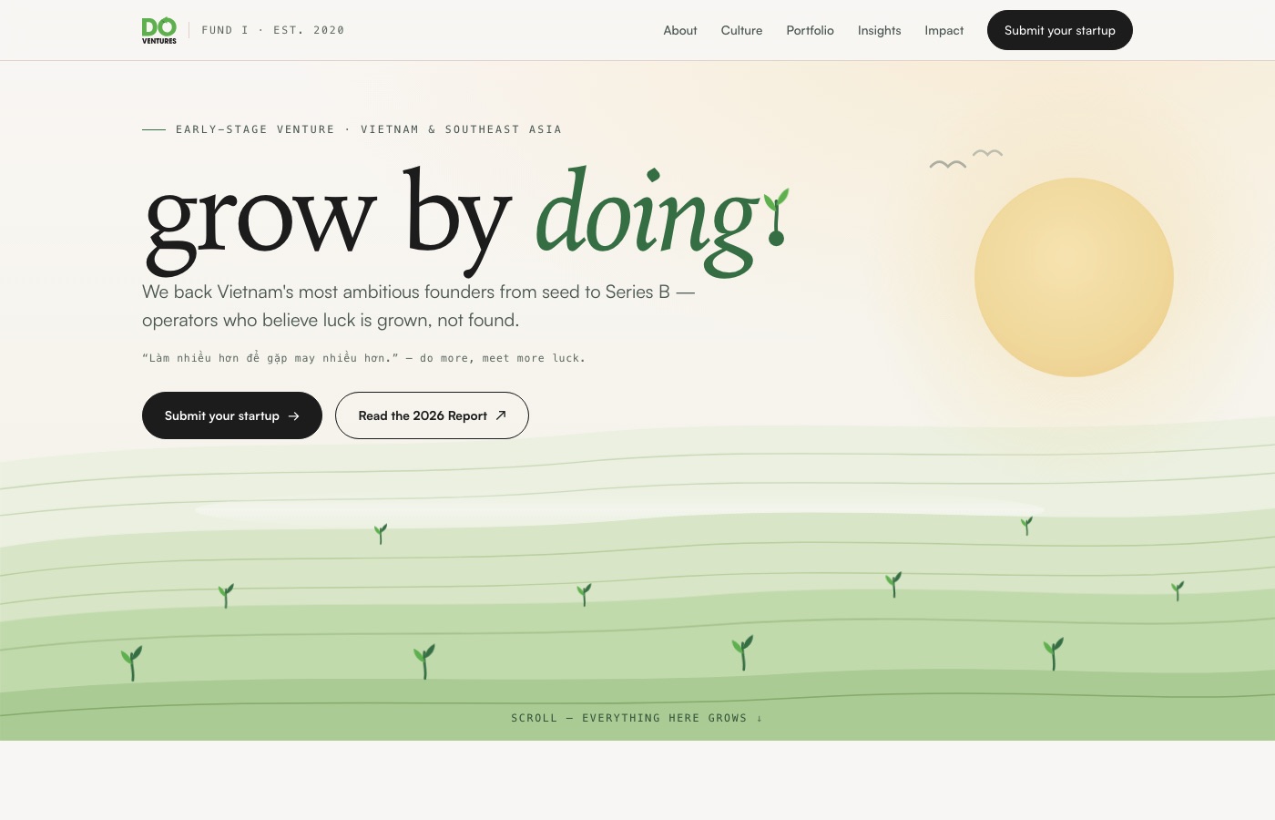 Do Ventures — website by Keep Pivoting